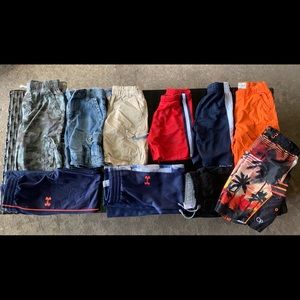 Boys pants, shorts and swimming trunks.